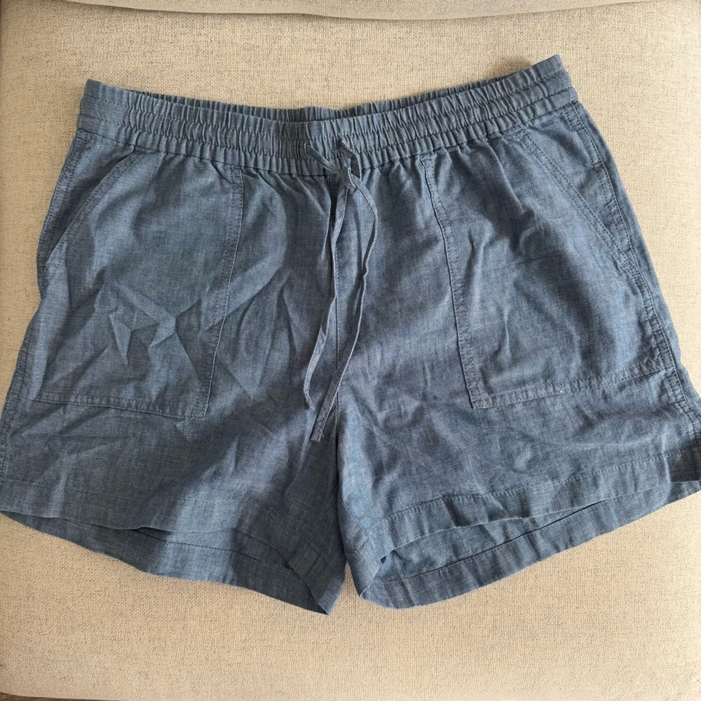 J. Crew | J.Crew Chambray Drawstring Shorts | High-waisted